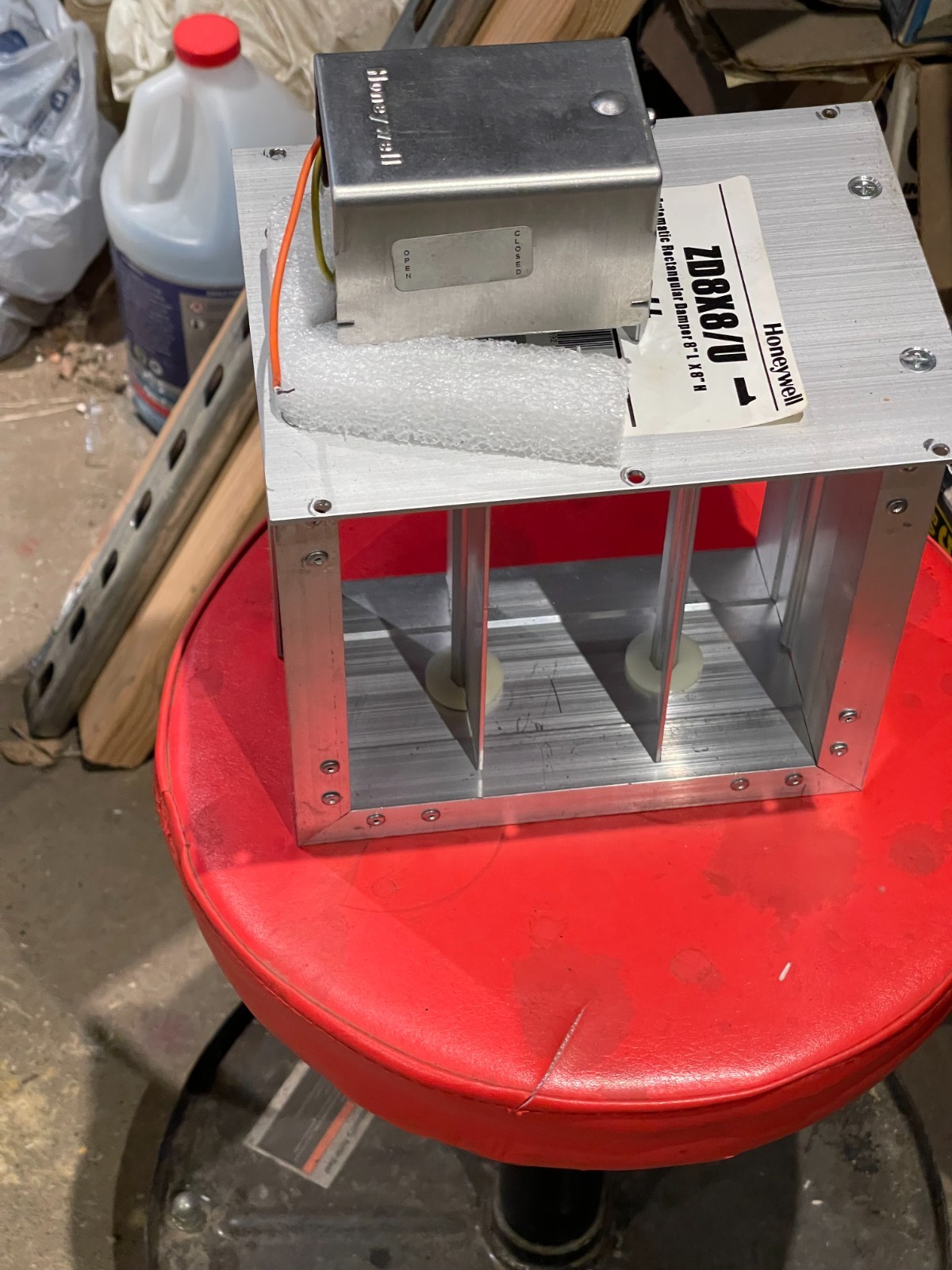 Honeywell 8×8 zone damper. model zd8x8/u