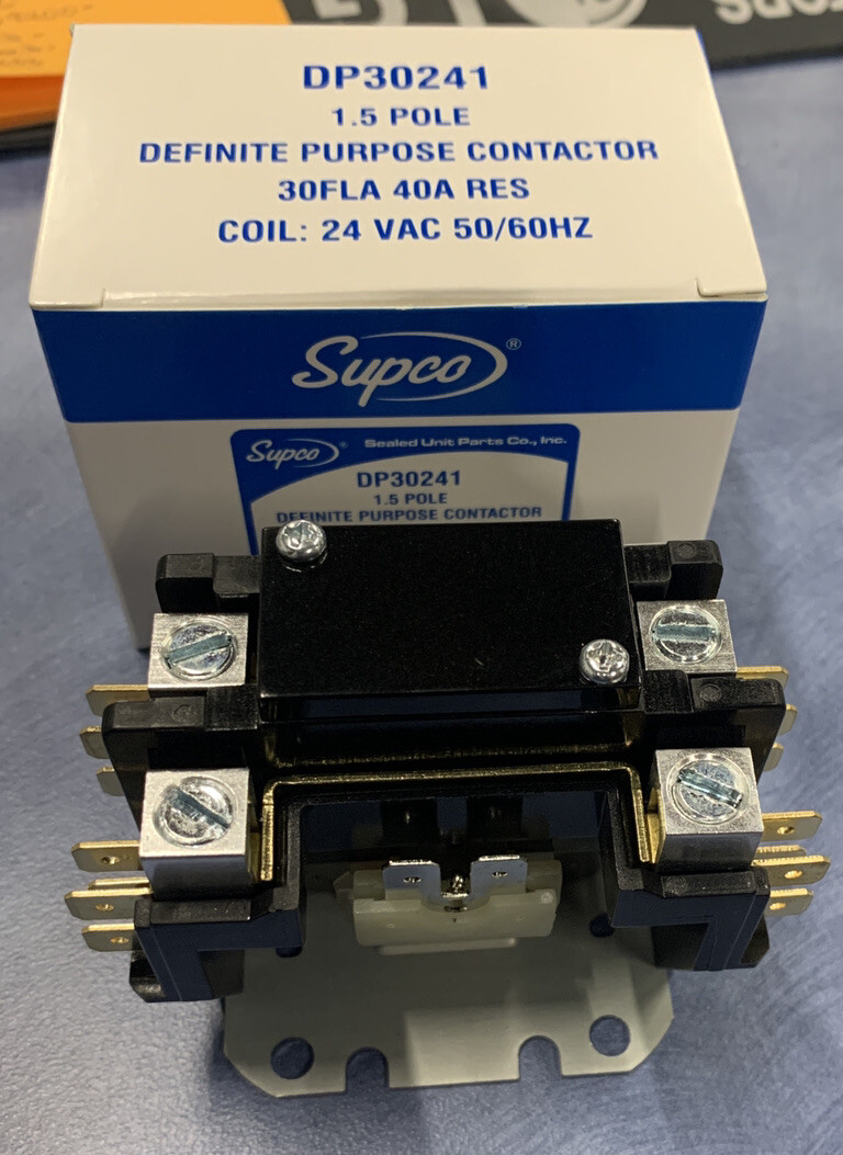 SUPCO CONTACTOR 30A 240V 1.5-POLE DP30241
