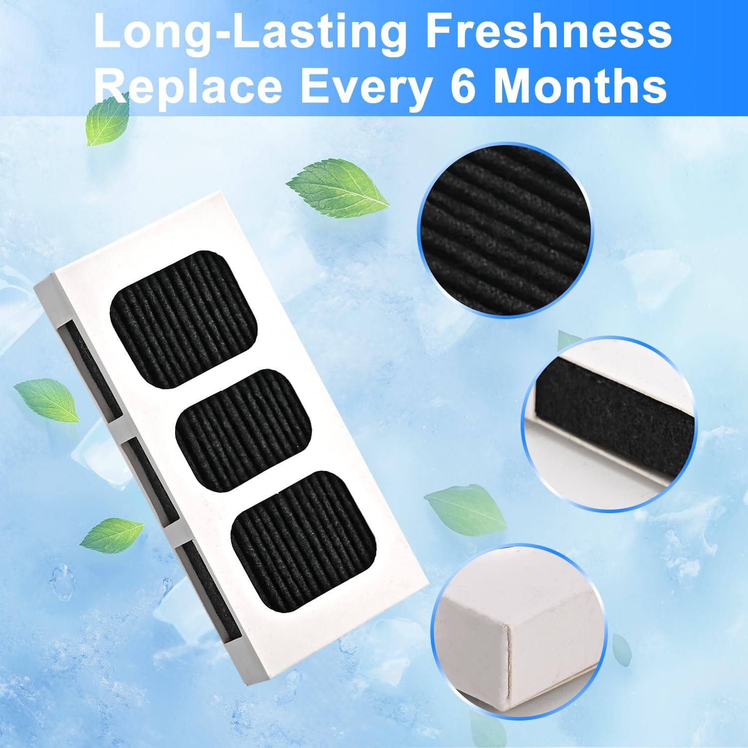 6 PACK Refrigerator Air Filter Replacement for Paultra2, Compatible with…