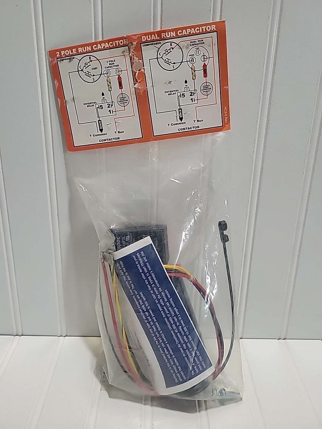 5-2-1 Compressor Saver CSRU2 3 1/2-4-5 Tons Potential Relay & Start Capacitor
