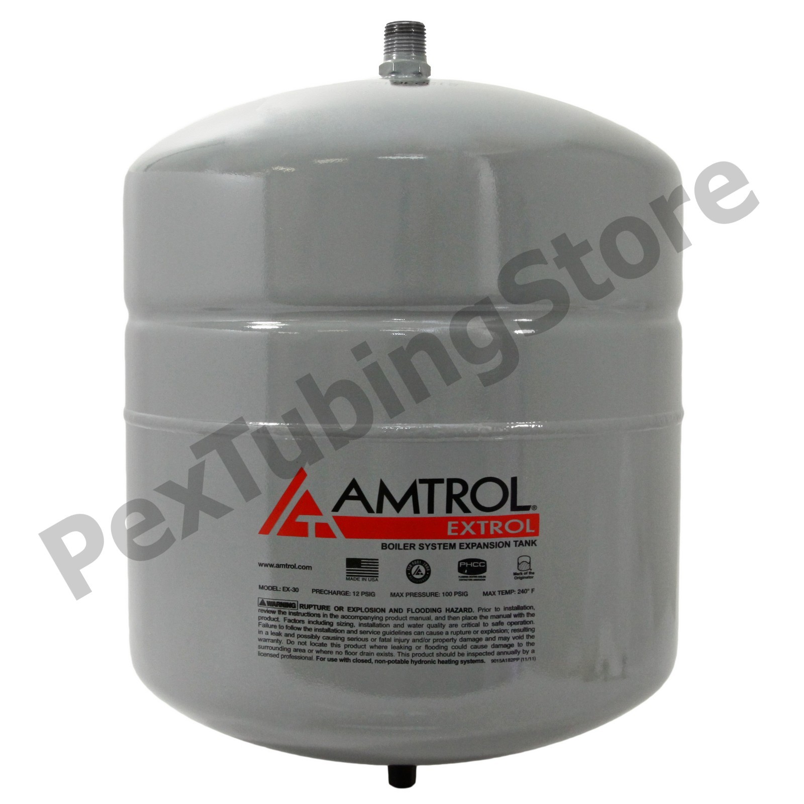 Amtrol Extrol EX-30 Boiler Expansion Tank, 4.4 Gallon Volume, # 102-1