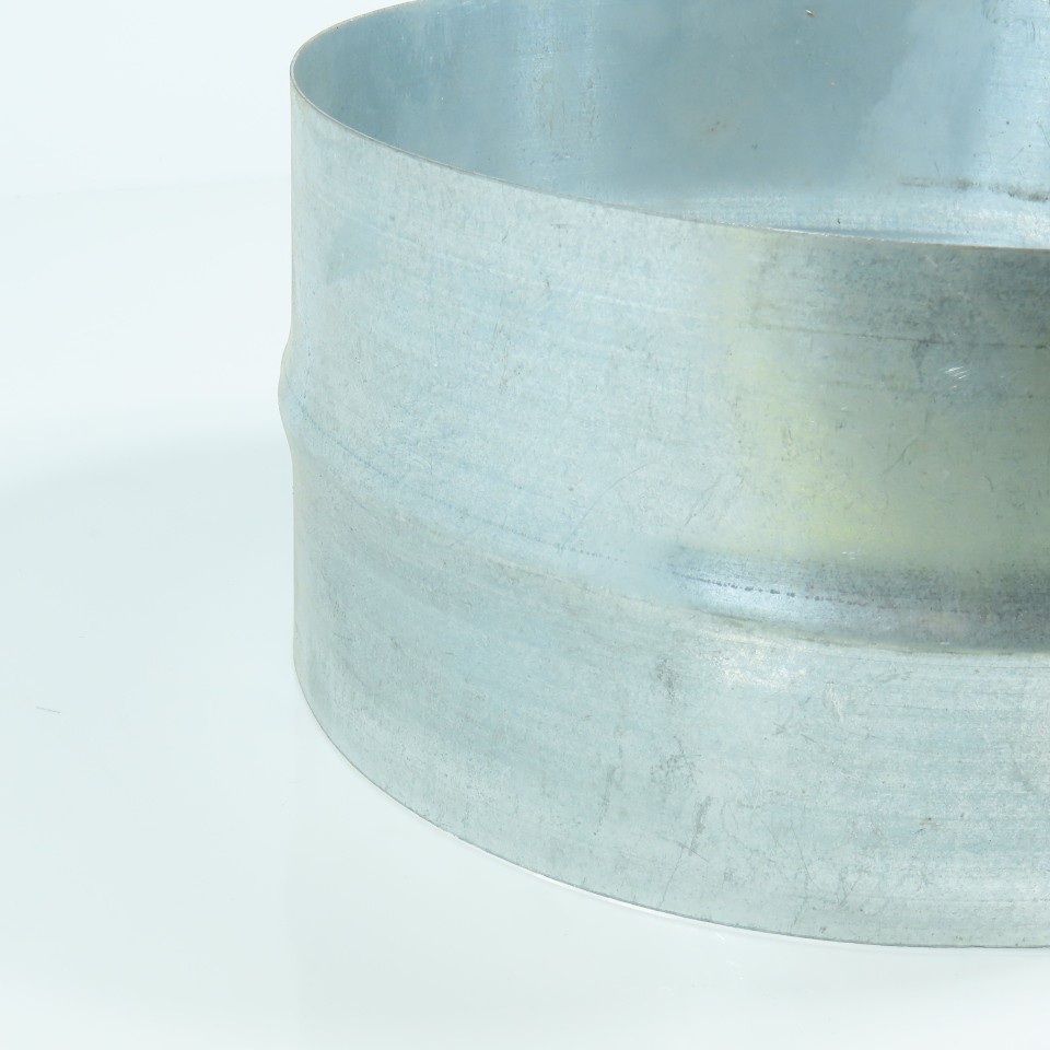 8″ Galvanized Steel Round Duct 24 Gauge Extension/Coupling Lot of 2