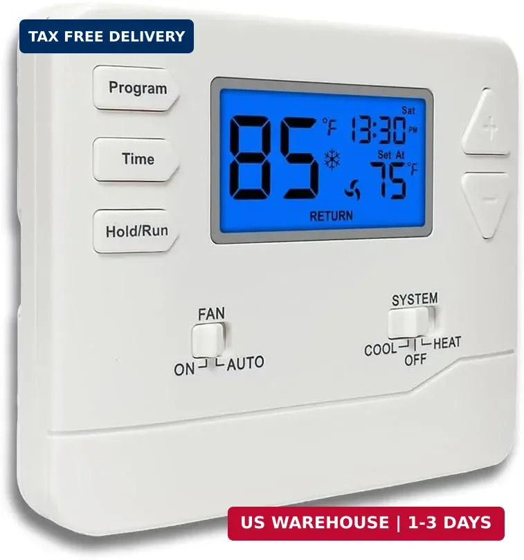 Programmable Thermostat for Home,Conventional Single-Stage Systems,5-1-1 Day Pro