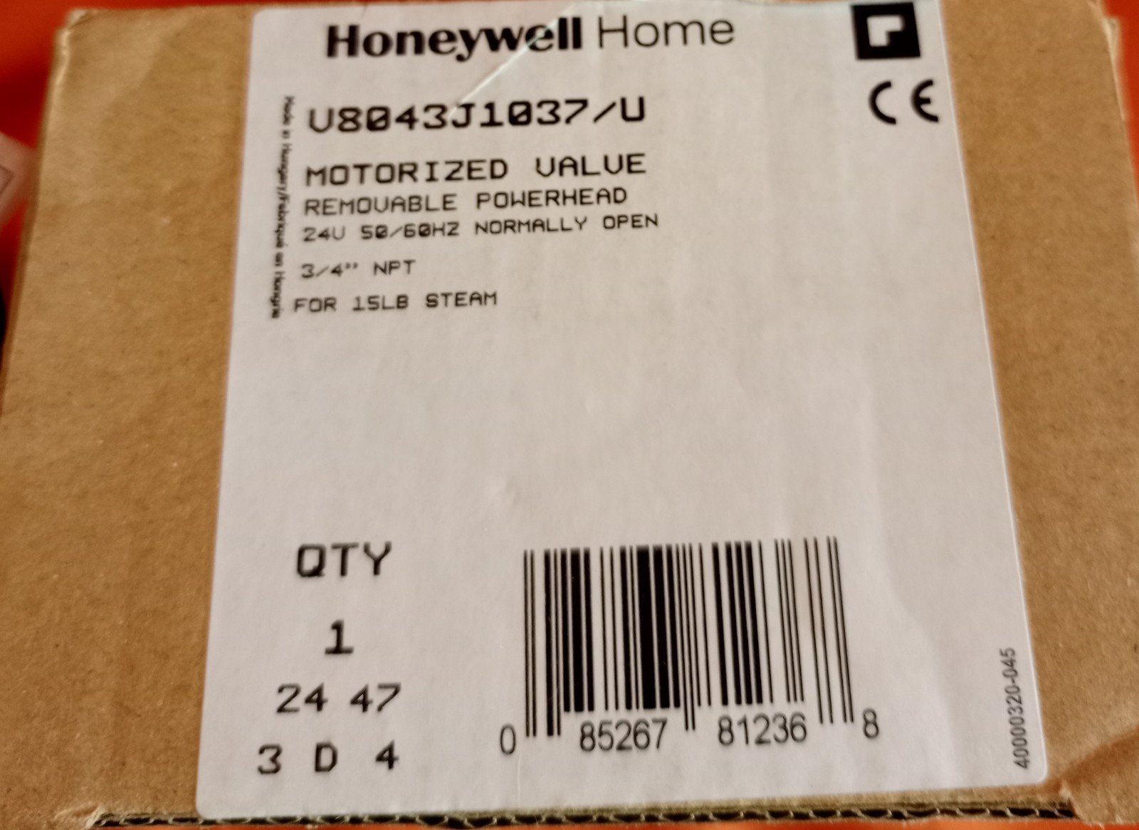 Honeywell V8043J1037/U 3/4″ Motorized Valve