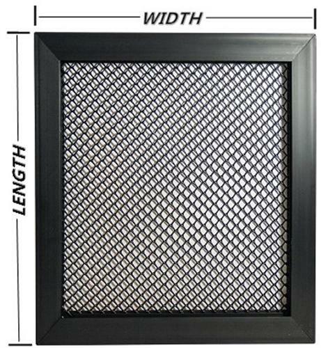 1″ Pads-N-Frame Air Filter Media Pad ABS Holding Frame Only – 500 to 720 sq. in.