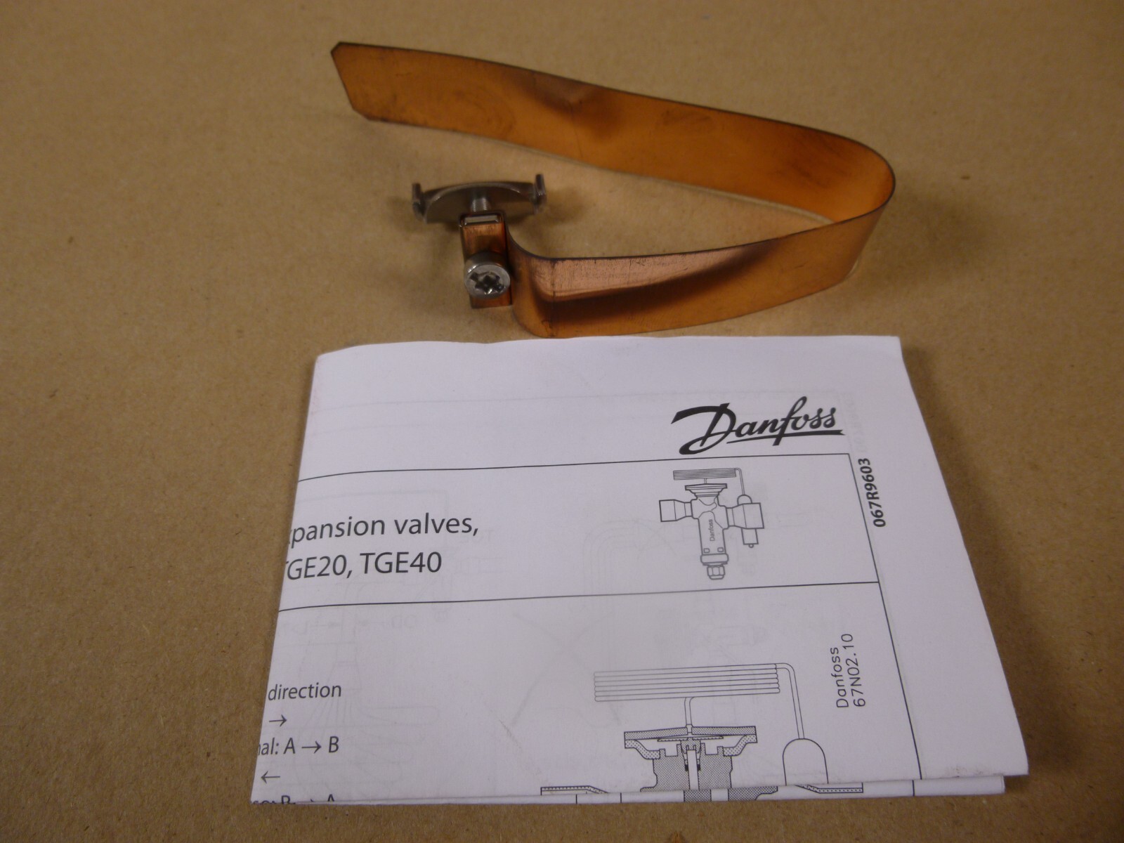 Danfoss TGEX Thermostatic Expansion Valve 11TR 38KW 5/8×7/8×1/4″ , 067N2304