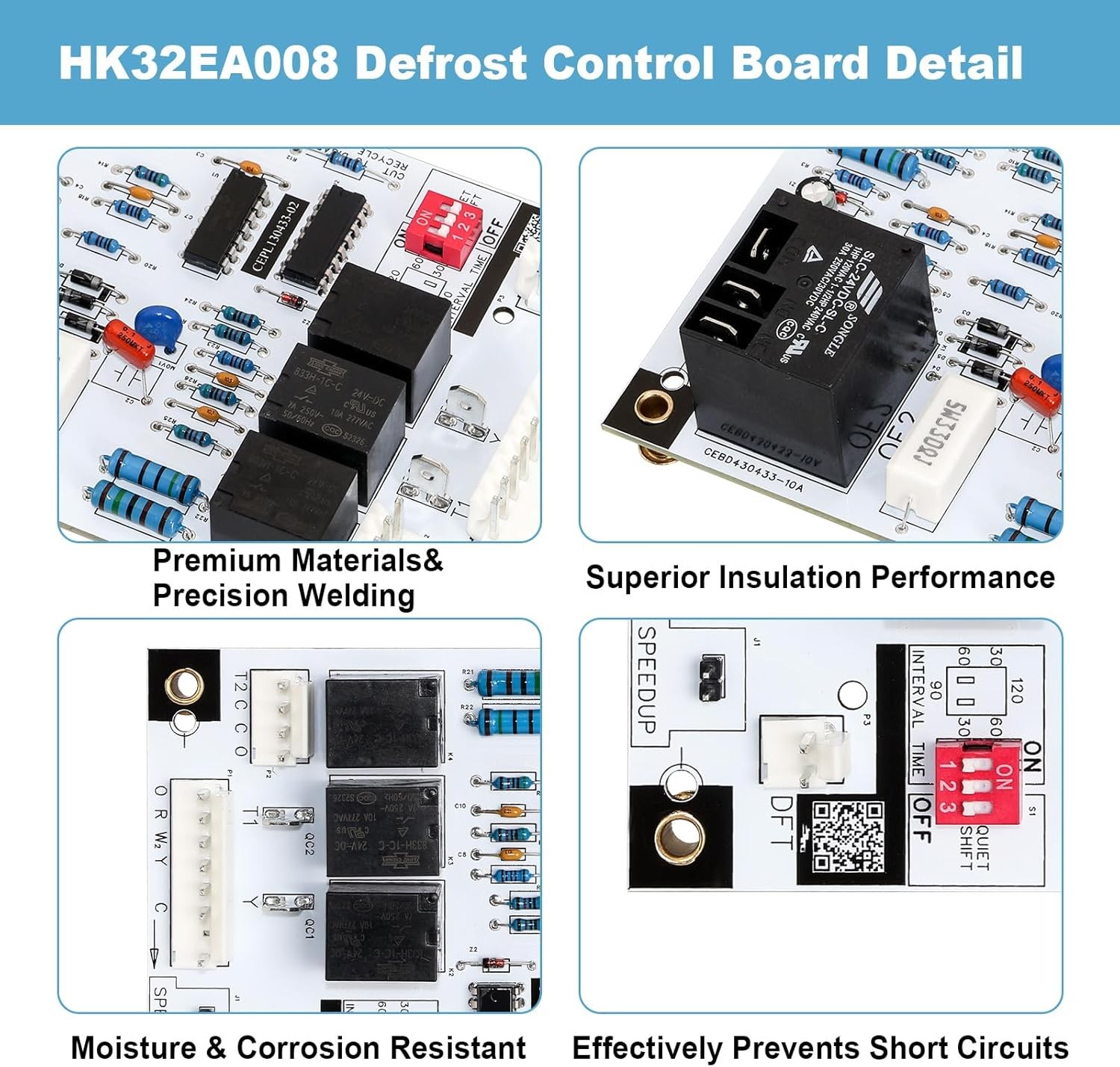 HK32EA008 Defrost Control Board For Carrier/Bryant/Payne 1185790 CEPL130433-01