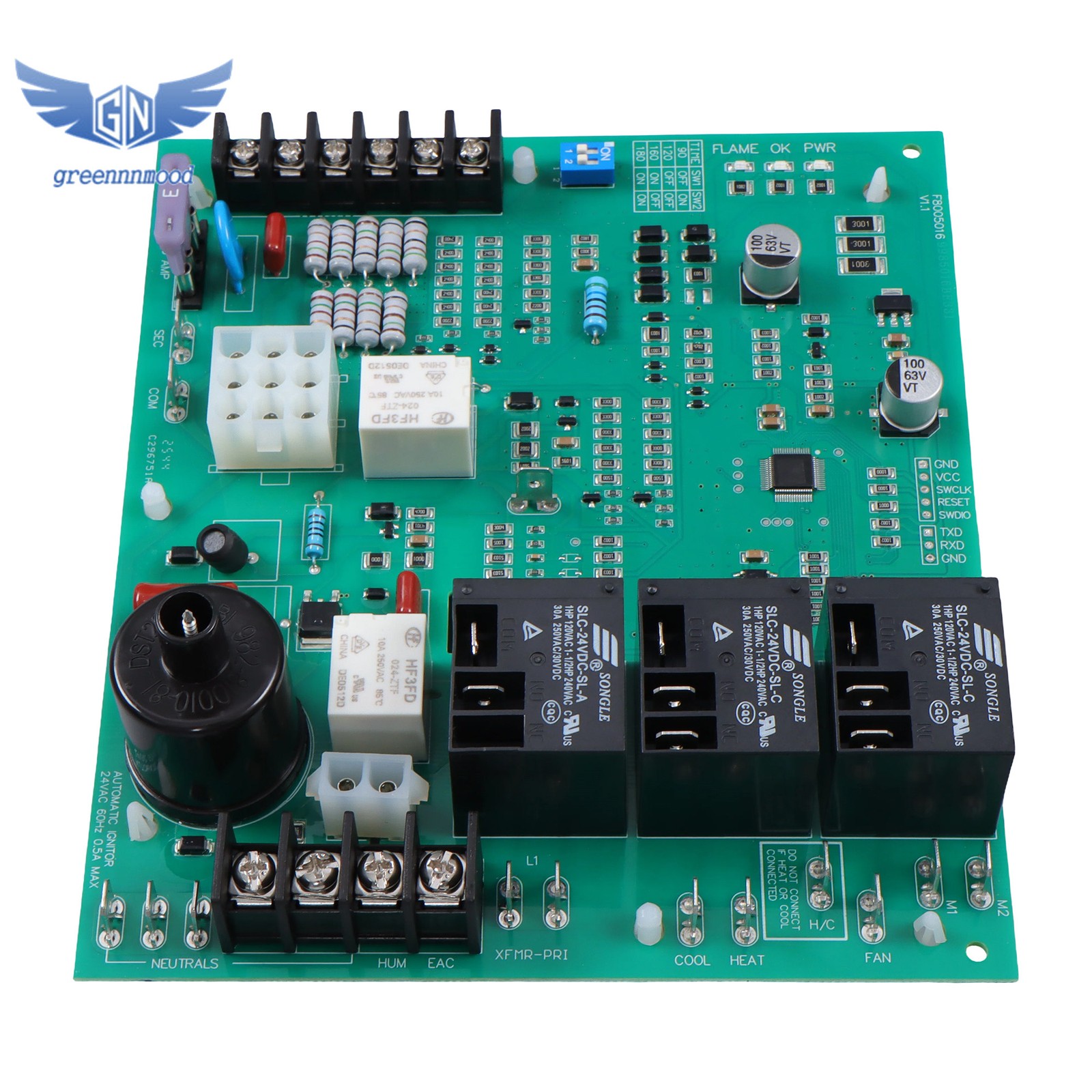 ICM292 Gas Furnace Control Board Fits 62-24140-04 / 62-24140-02 / 62-24140