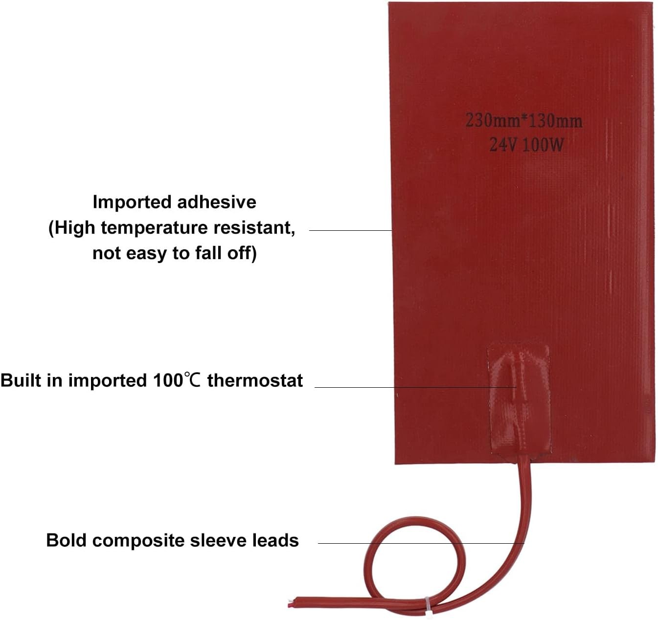 Heater Pad Engine Block Heater Oil Pan Heater Pad Car Battery Heate Color: 24v
