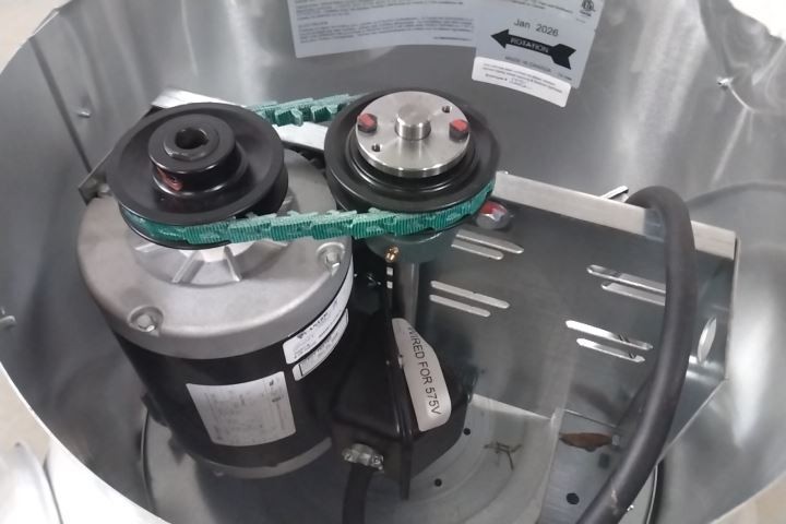 Canarm ALX150DB30100P 13-1/2 In Wheel Dia Centrifugal Downblast Roof Exhaust Fan