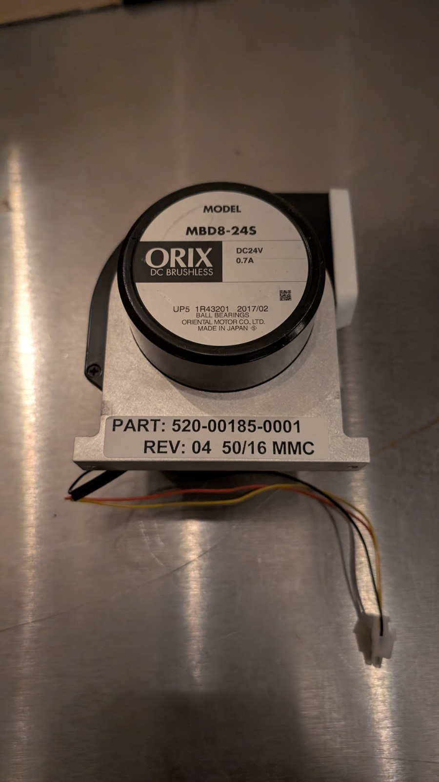 ORIX DC Brushless – MBD8-24S, DC Centrifugal Fan / Blower