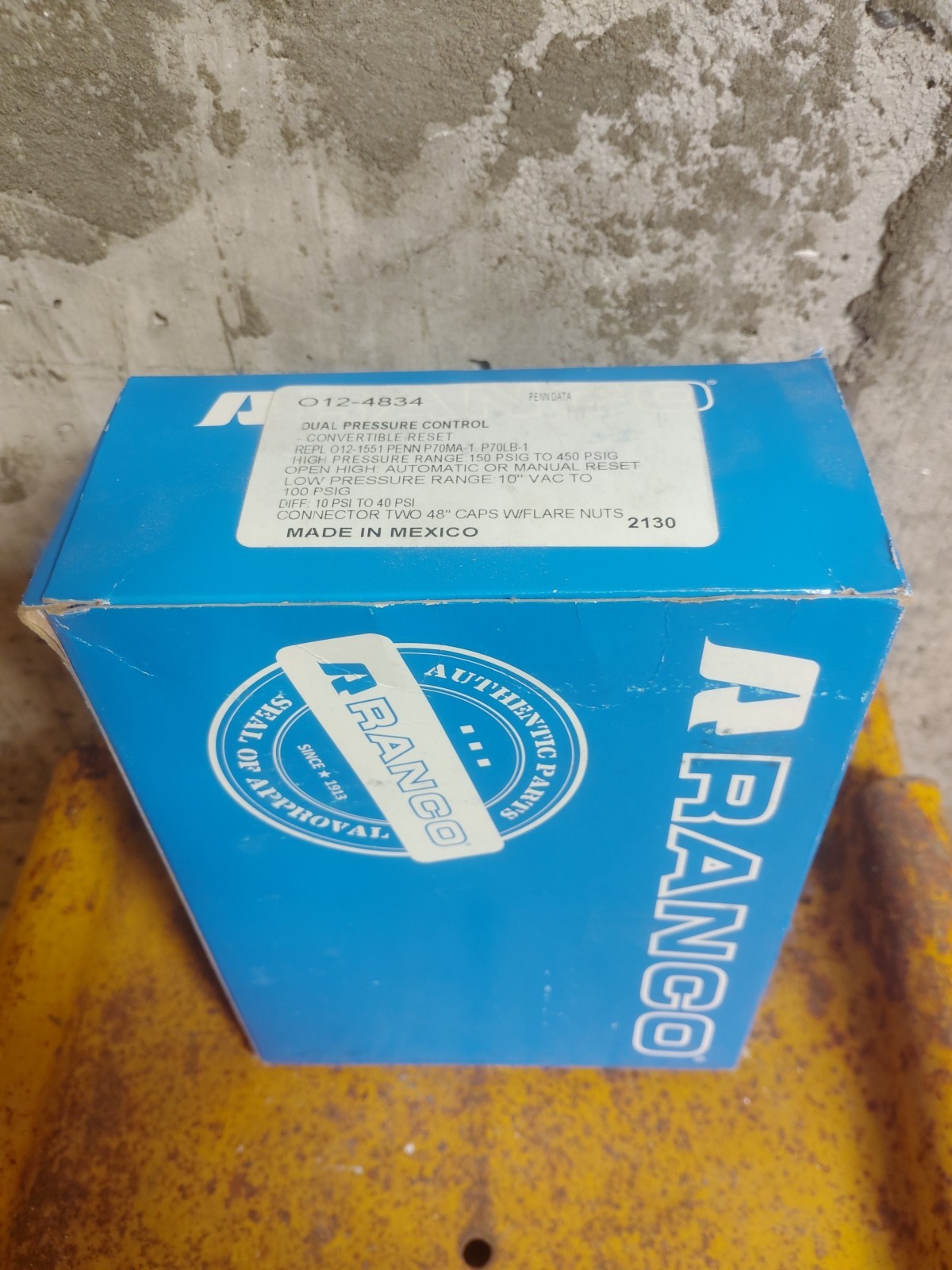 Ranco O124834 Dual Pressure Control -MAKE AN OFFER-