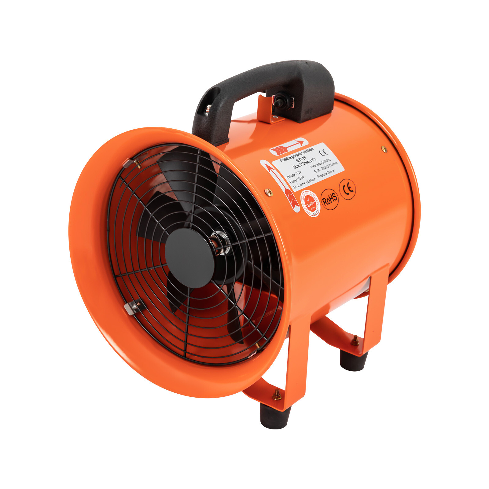 10″ Extractor Fan Blower Duct Hose Ventilator Portable Industrial Air Mover 10m