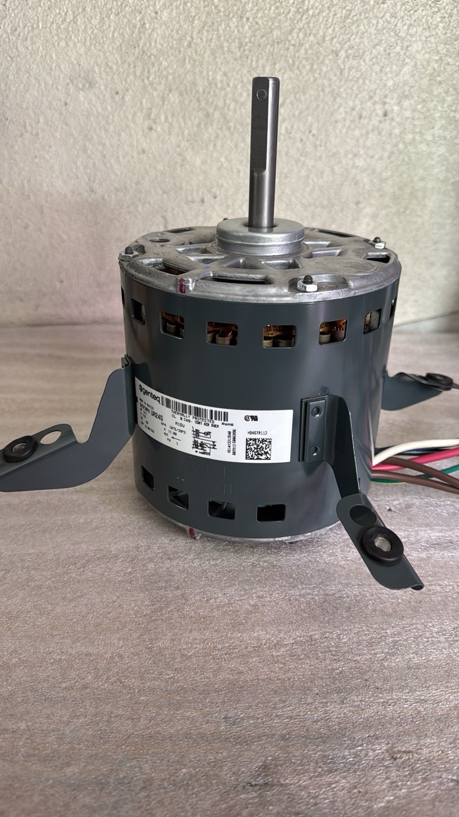 Genteq UA24S 5KCP39PG HVAC Motor 115V 11.80A 1 Phase Thermally Prot