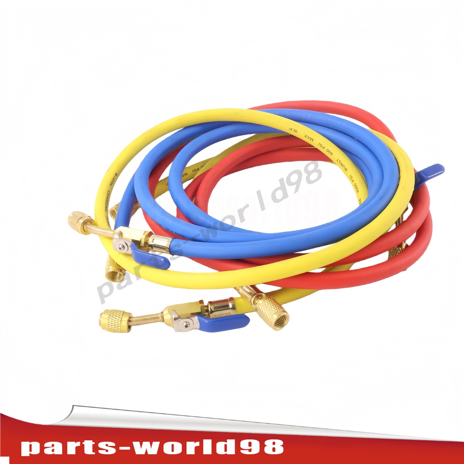 For Yellow Jacket Plus II 72″ Charging Hose Set 1/4″ HVAC AC Refrigerant Hoses