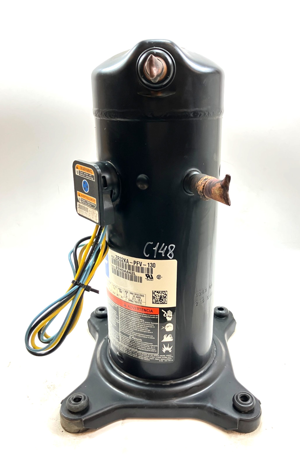 Copeland 2.5 Ton Scroll A/C Condenser Compressor ZR32KA-PFV-130 R-22 used #C148