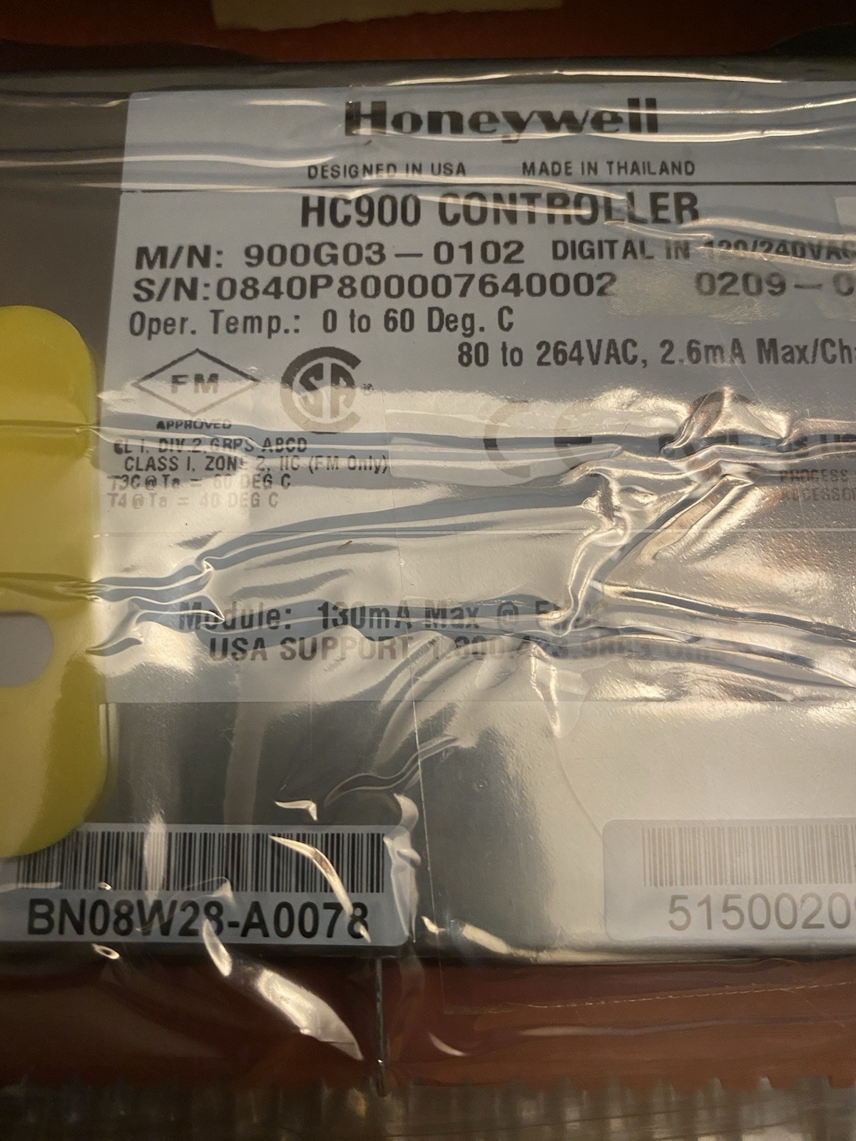 Honeywell HC900 Controller 900G03-0102 Digital Input