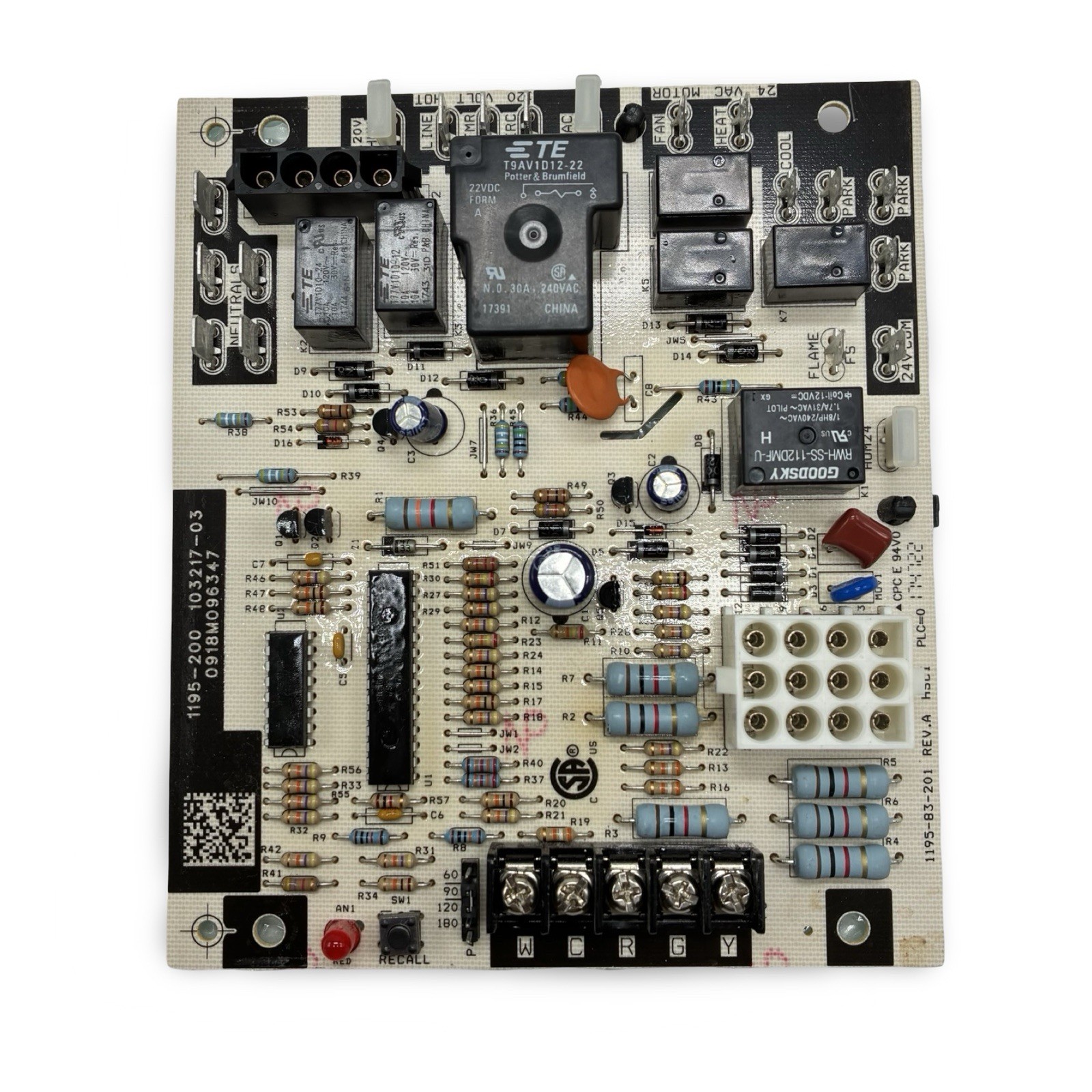 OEM Lennox Furnace Control Board 1195-200 103217 -03 Tested And Working