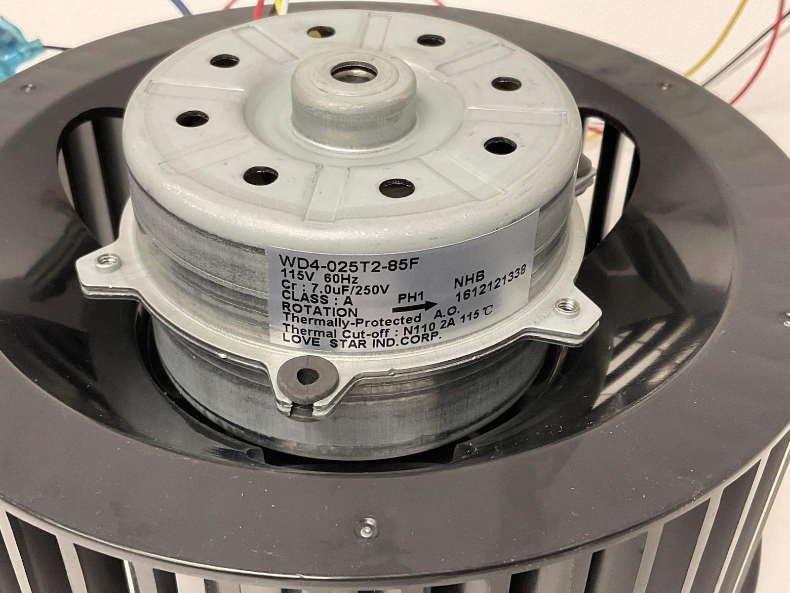 Dehumidifier Fan Motor WD4-035T2-85F with WDH-1150DA Blower Fan Wheel