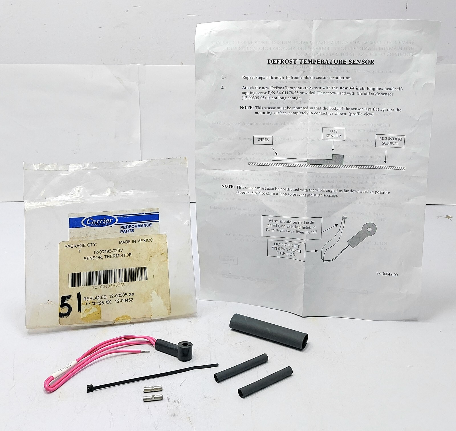 Carrier Transicold 12-00495-02SV Sensor Thermistor 12-00452 Mexico