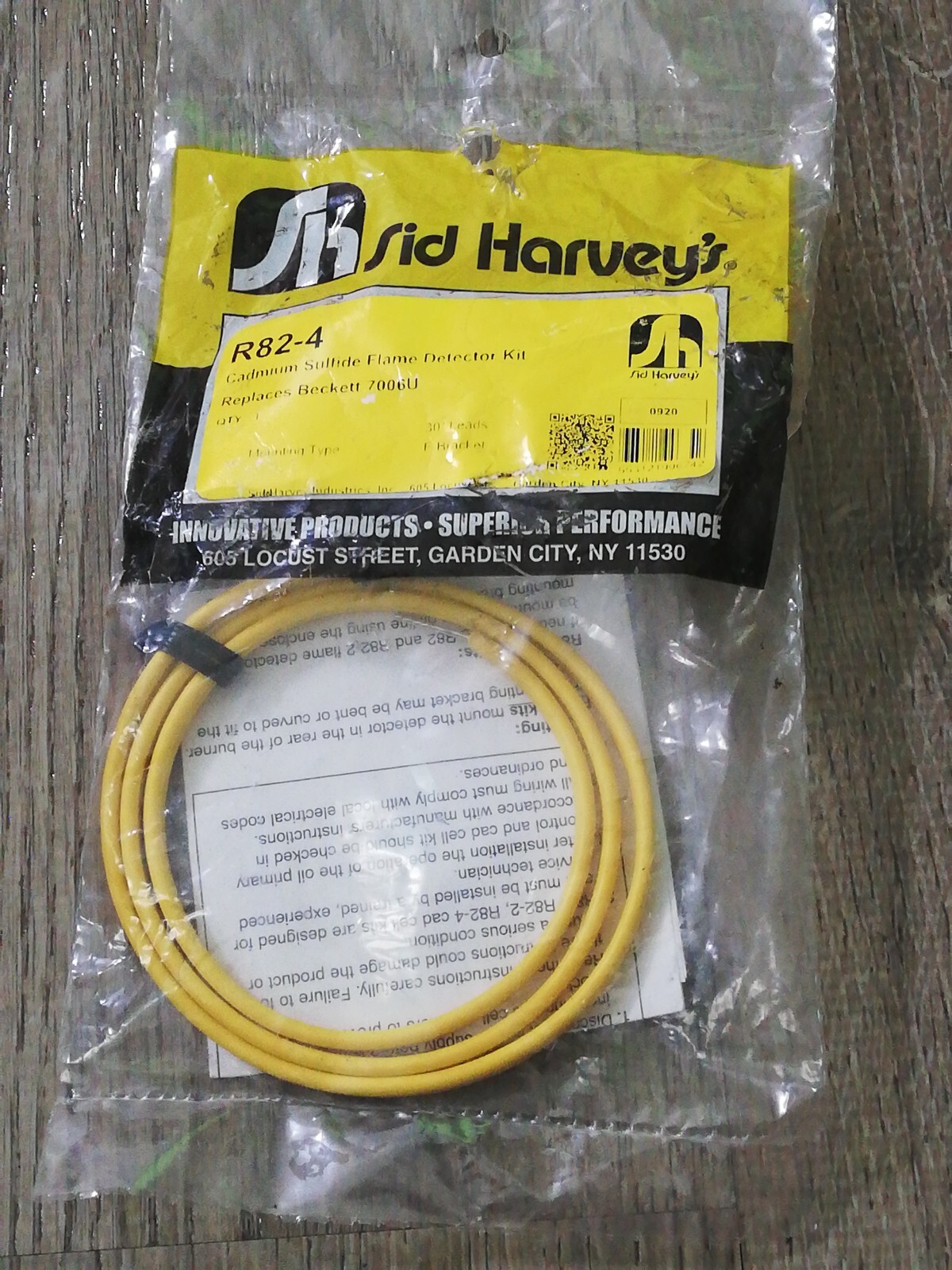 New Sid Harvey #R82-4 Cadmium Sulfide Flame Detector Kit / Oil Line