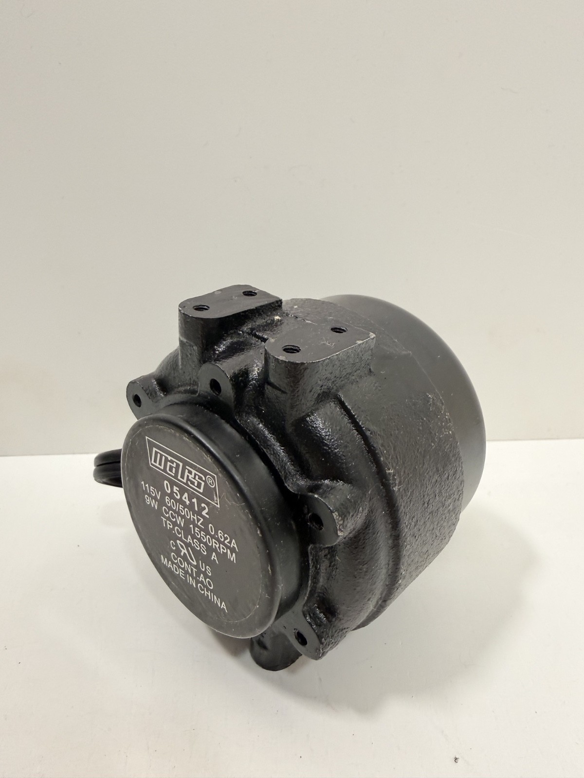 MARS 05412 Bearing Motor 115V, 9W, 1550 RPM Cast Iron Shaded Pole Unit