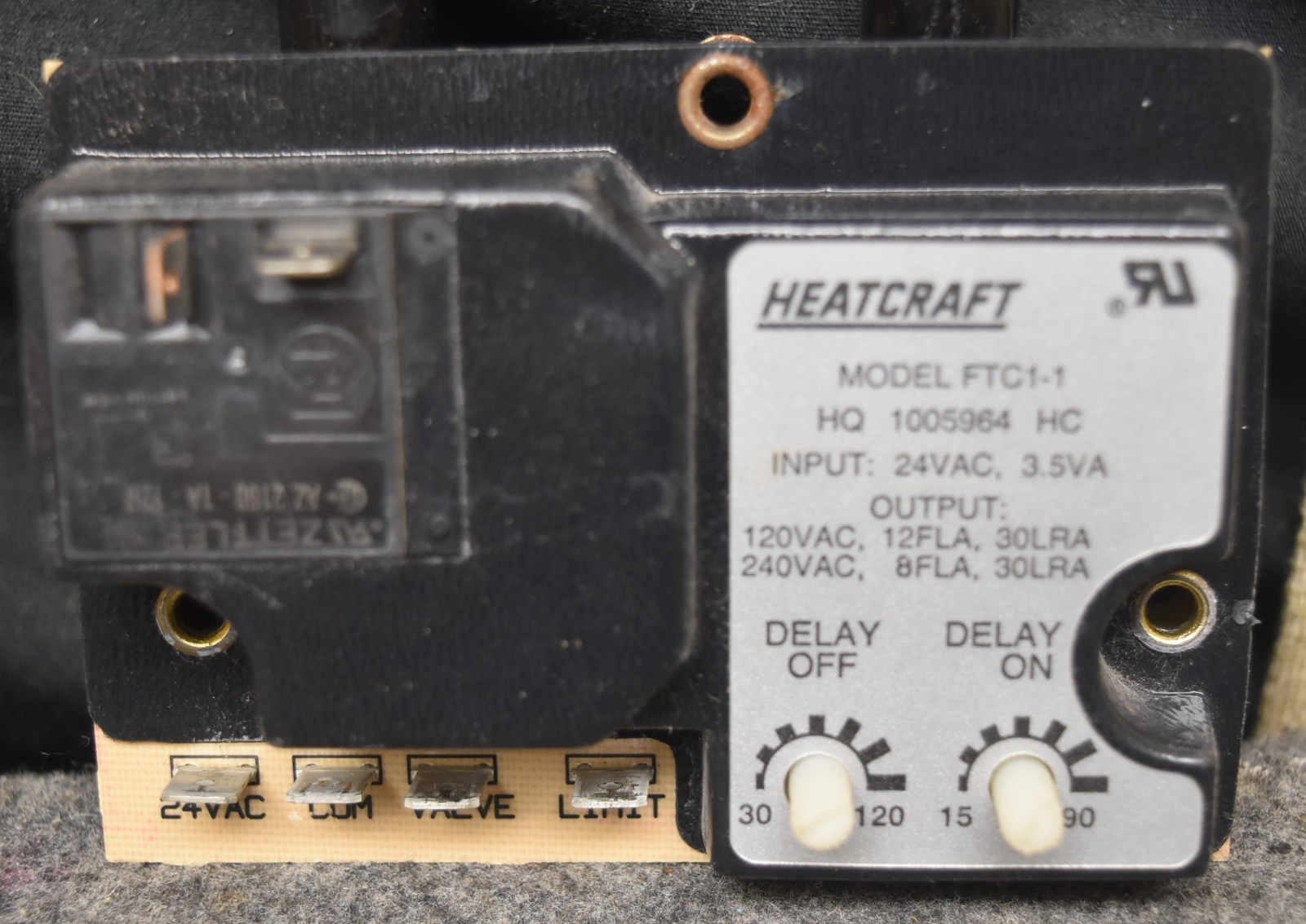 ICP HQ1005964HC 1005964 / Heatcraft FTC1-1 Furnace Fan Timer Control Board