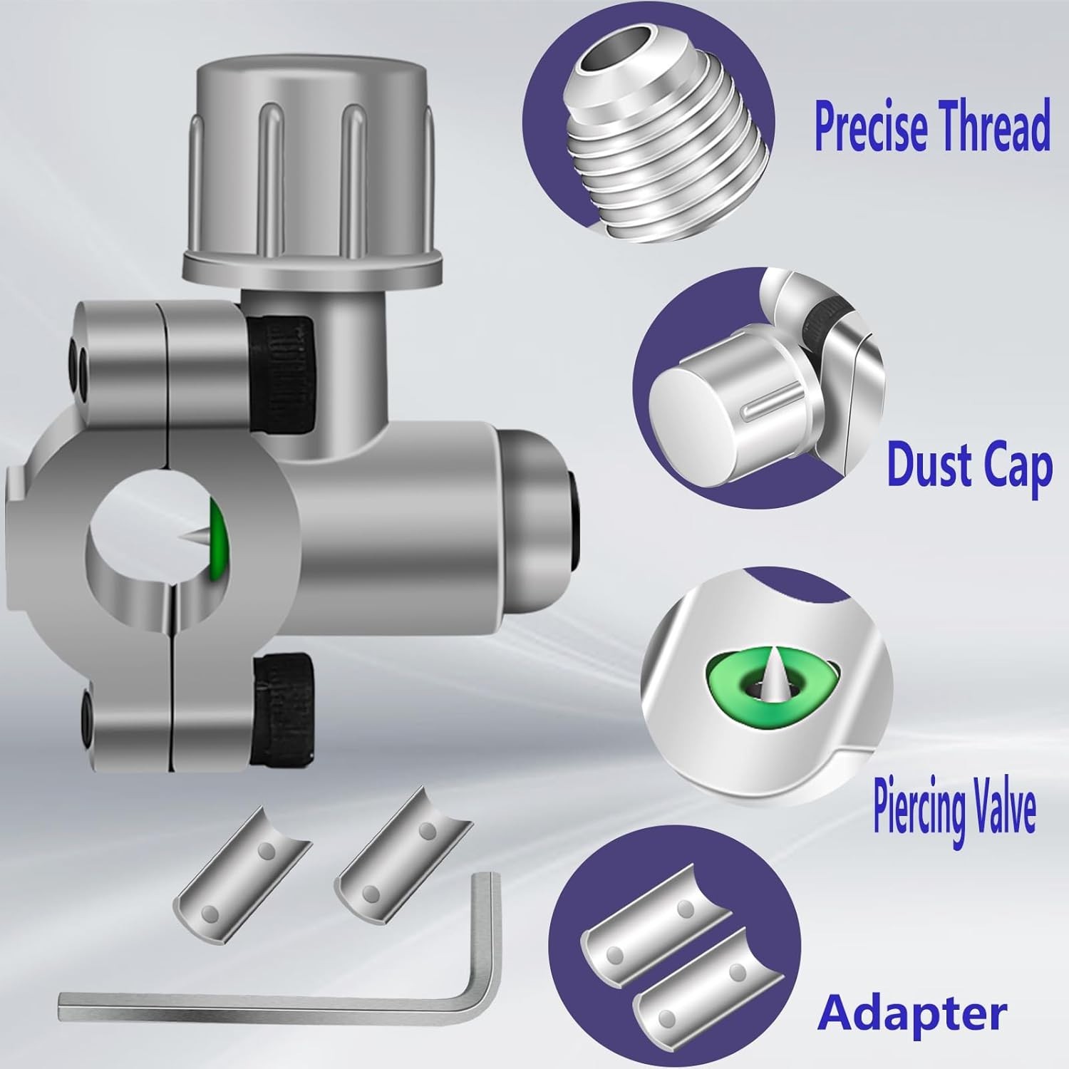 A/C Retrofit Valve Kit, BPV31 Bullet Piercing Tap Valve Line Tap Valve Kit, R12