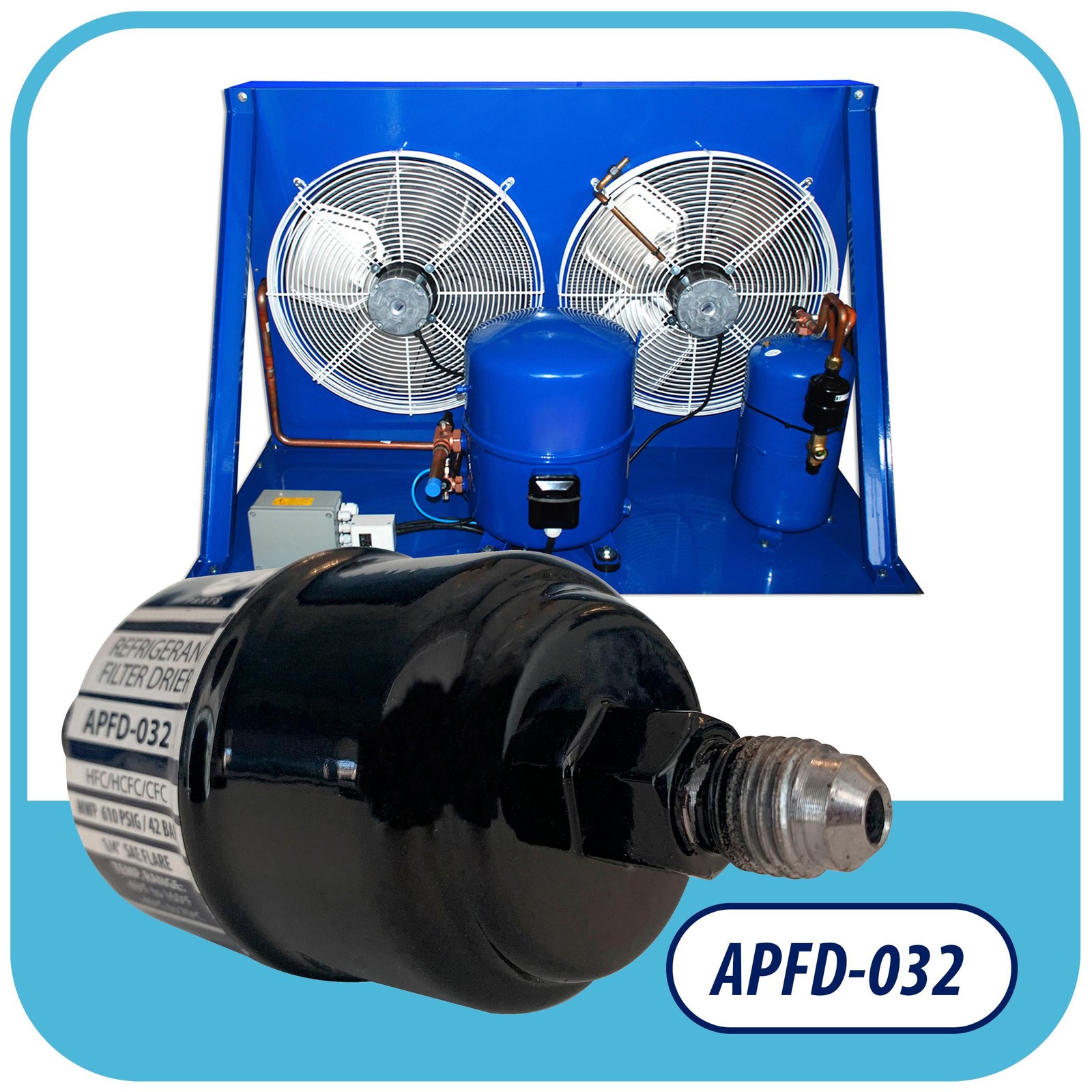 Appli Parts APFD-032 1/4 in Liquid Line Refrigerant AC Filter Drier hvac Refrige