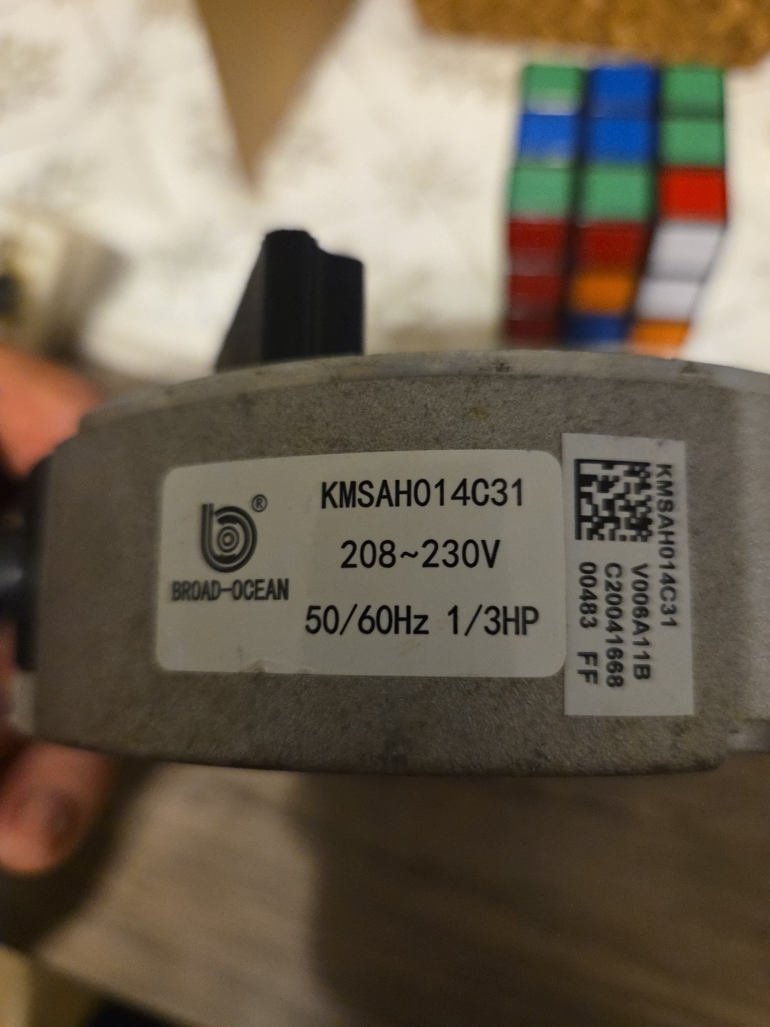 BROAD-OCEAN ZWK702B0254201 ECM Module ONLY 1/3HP 2.6A 1050RPM KMSAH014C31 #20