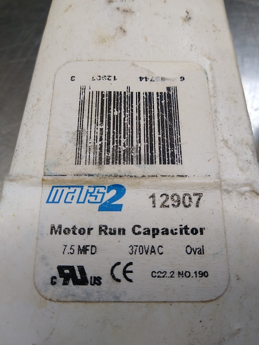 Mars2 motor run capacitor 12907