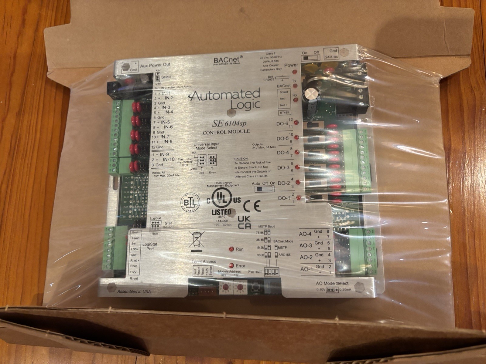 Automated Logic SE6104SP BACnet Control Module SE6104SP HVAC Controller