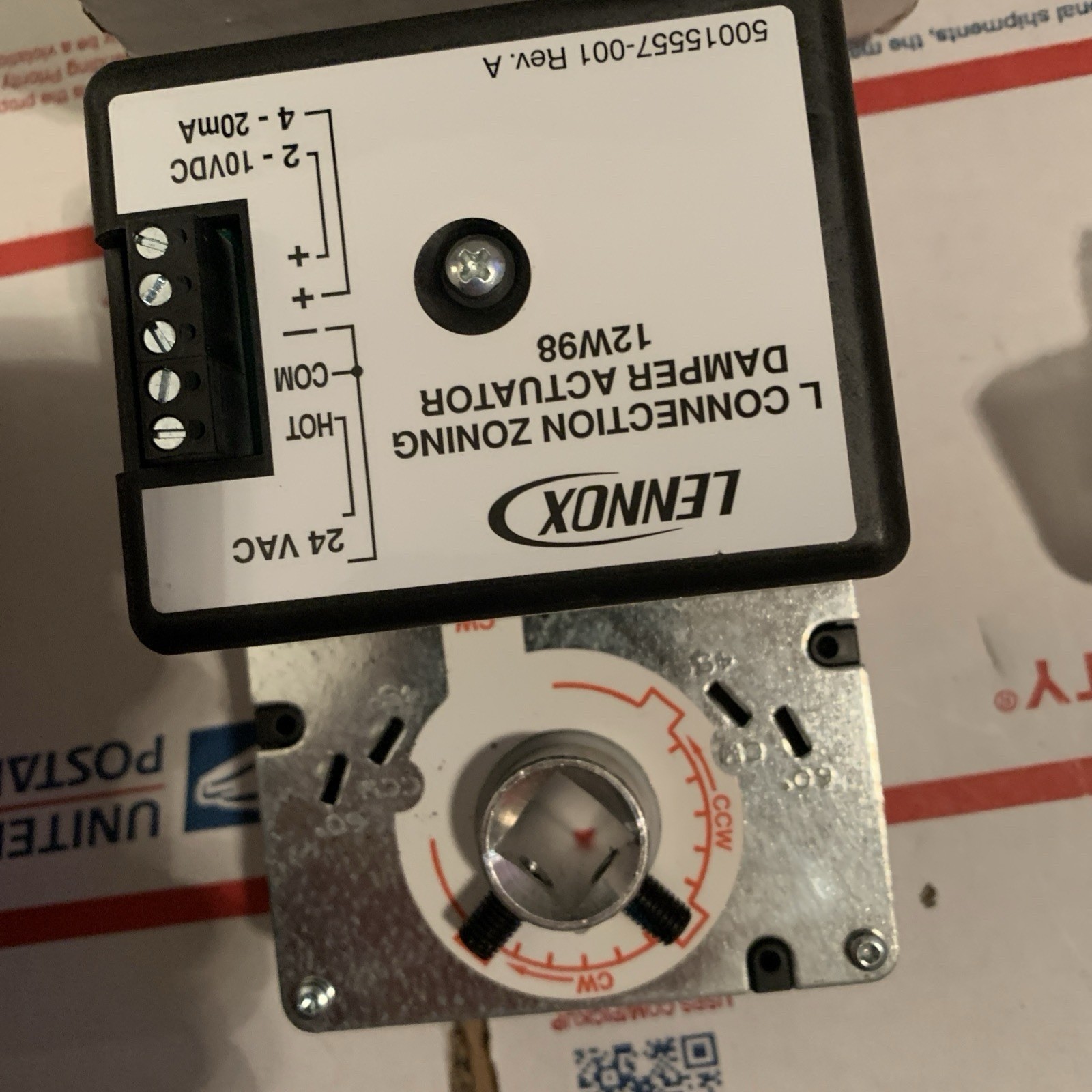 LENNOX 12W98 35 Lb Intorq 90 Degree 90 Sec.2-10vac 4-20MA 24 VAC NOS NIB