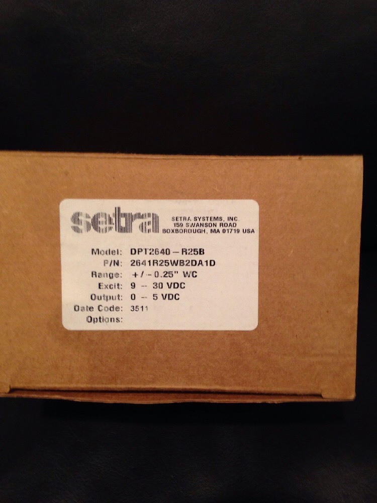 SETRA DPT2640-R25B 2641R25WB2DA1D New Johnson controls pressure transducer