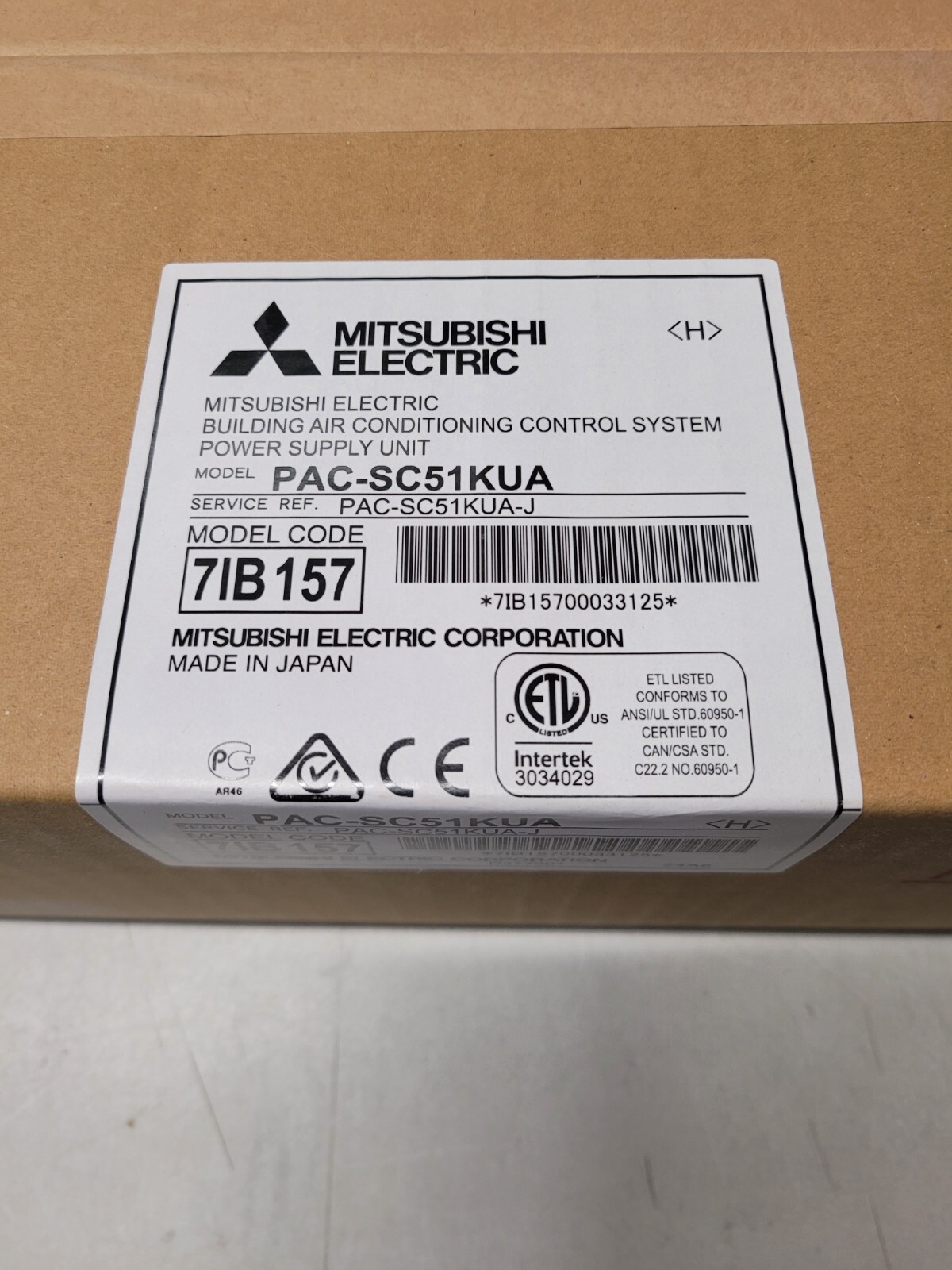 Mitsubishi PAC-SC51KUA AC Control system Power Supply Unit HVAC PAC-SC51KUA-J