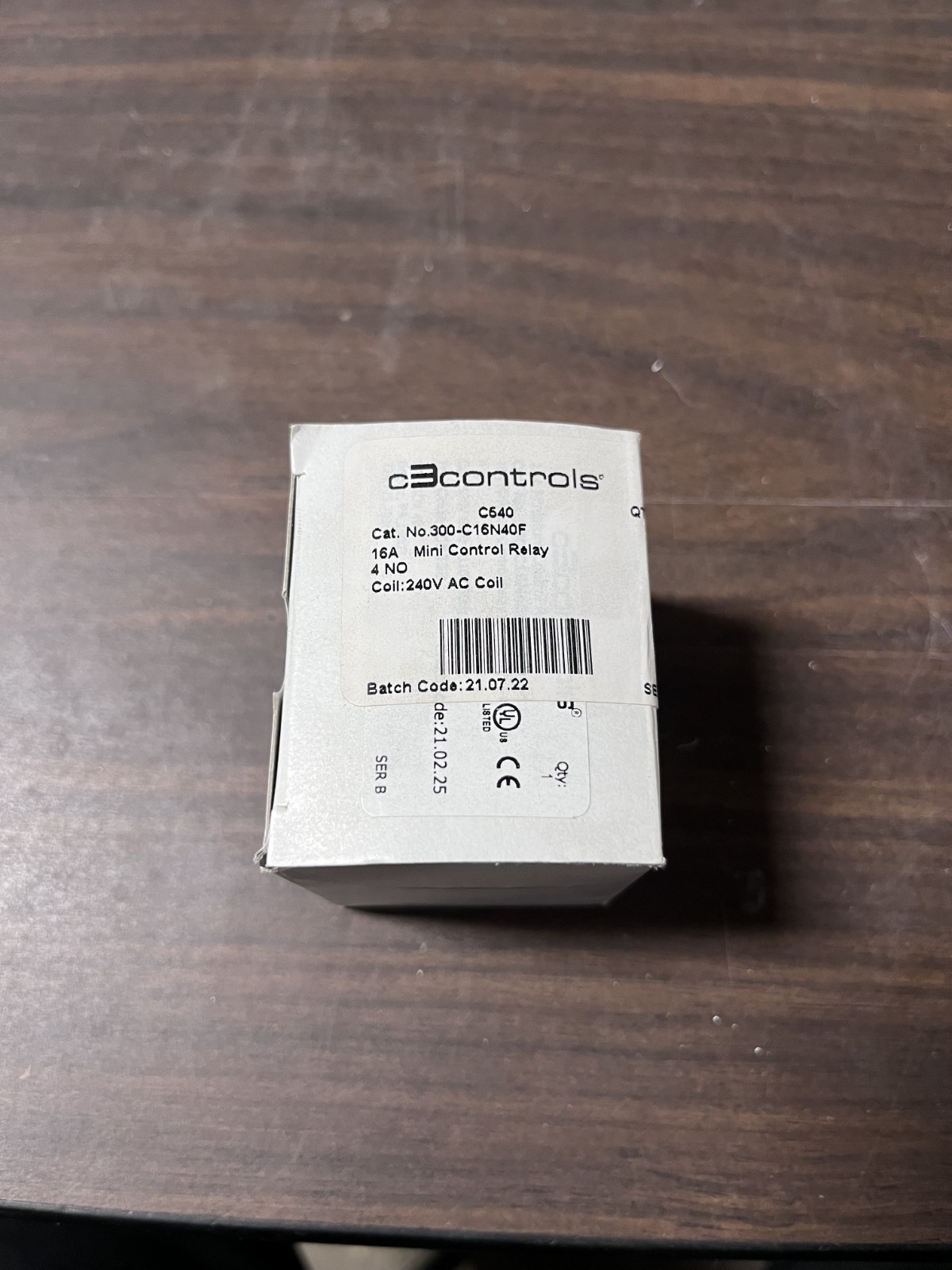 C3 Controls C640 NO.300-C16N40F 240V AC Coil Mini Control Relay