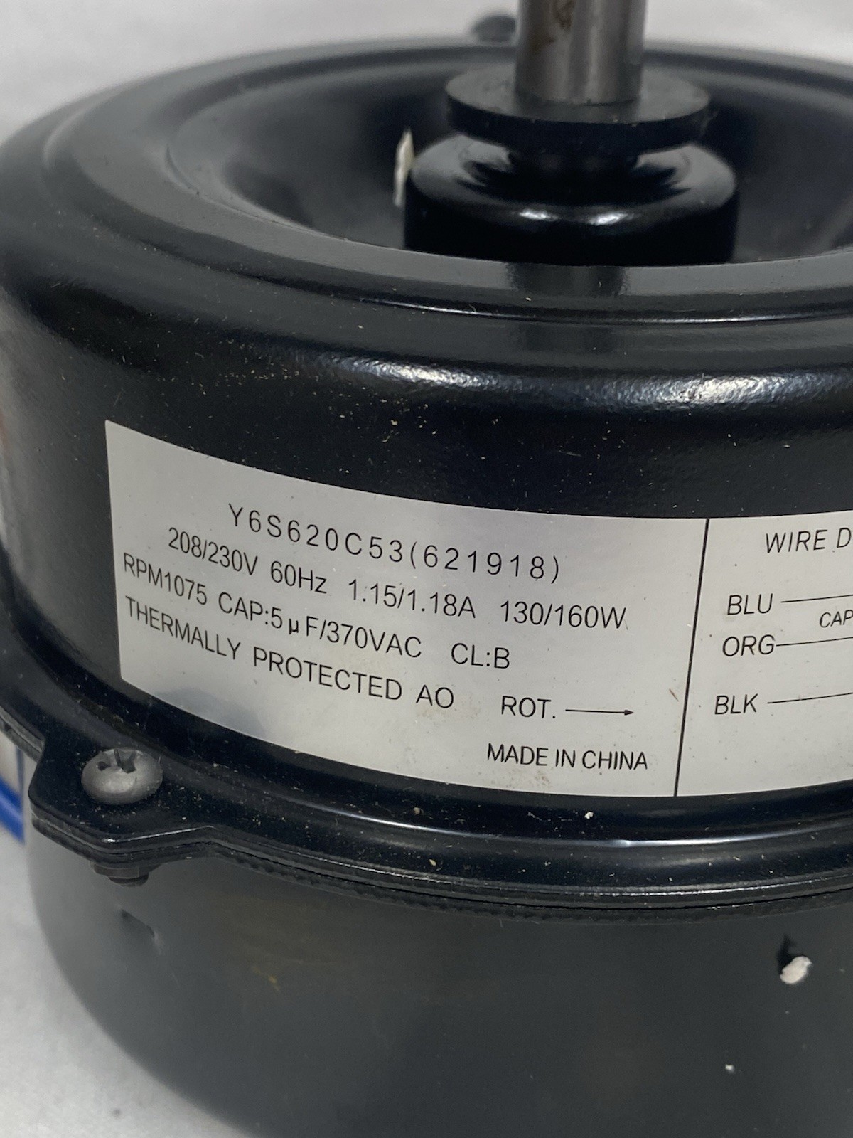 Replaces 5KCP29FCA283AS Motor 1/8 HP 1075 RPM 230V, 621918 5KCP29FCA283AS Com…