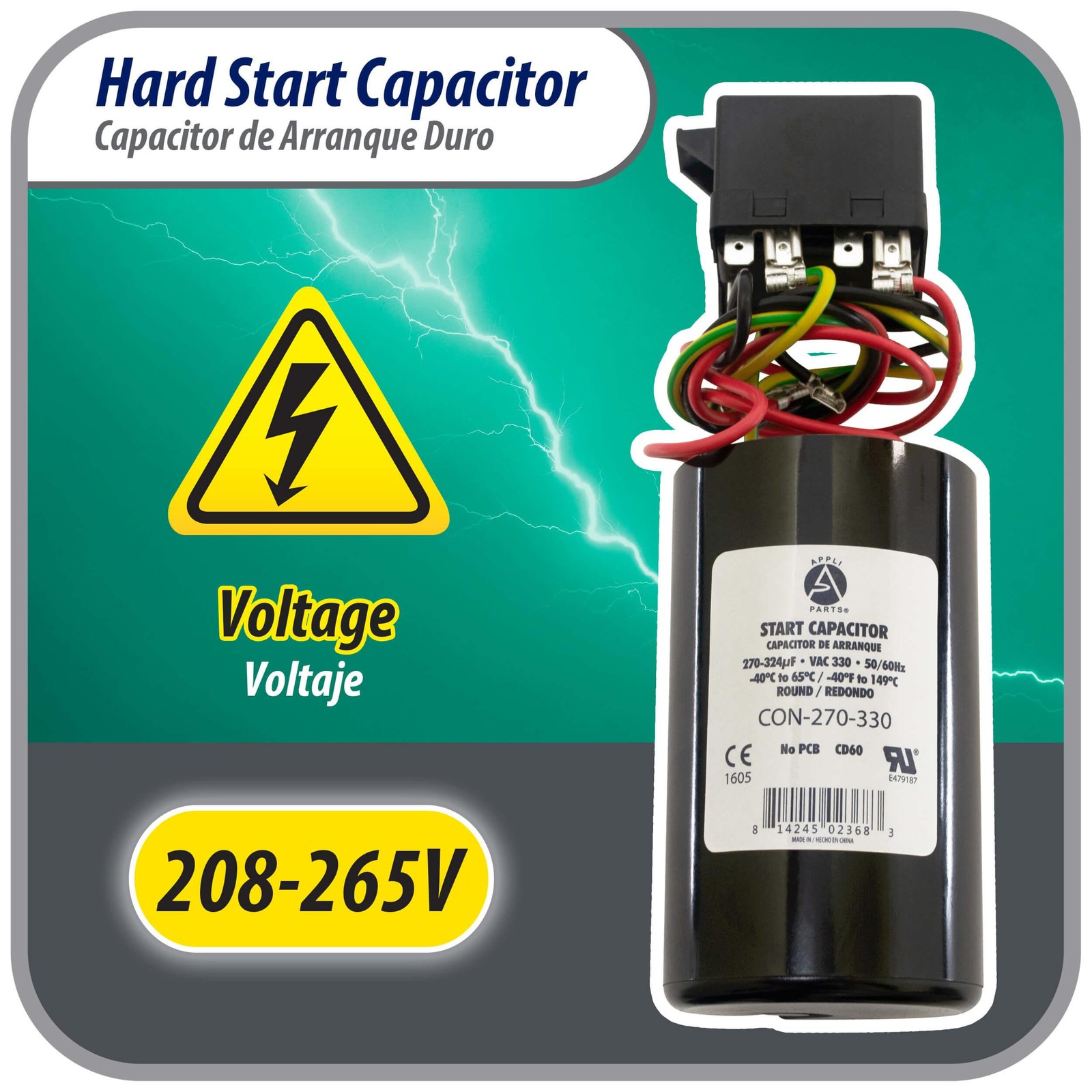 Appli Parts APHS-3 4 to 5 TON Hard Start kit 208-265 V, 1 Ph for air conditioner