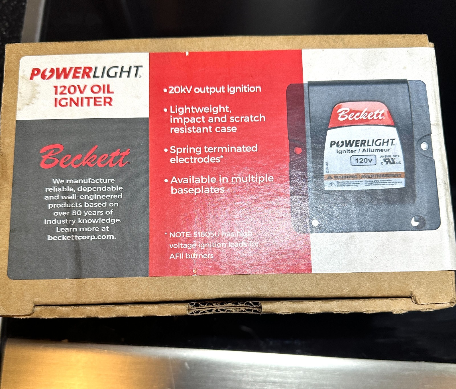 Beckett Electronic Oil Igniter for Furnace Burner Heater Part 51771u SEALED