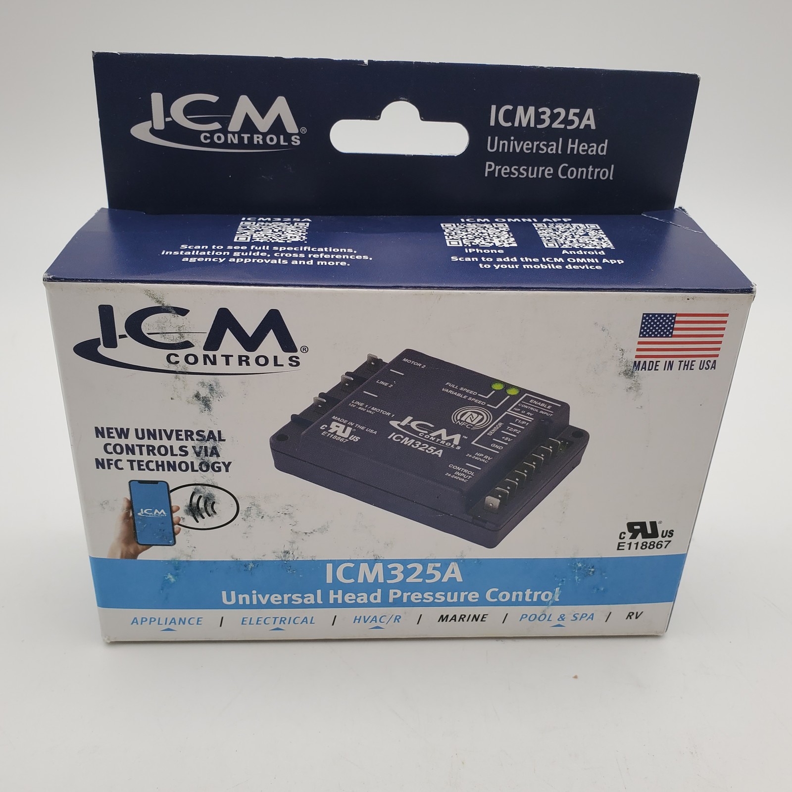 ICM ICM325A Universal Head Pressure Control – Worn Box
