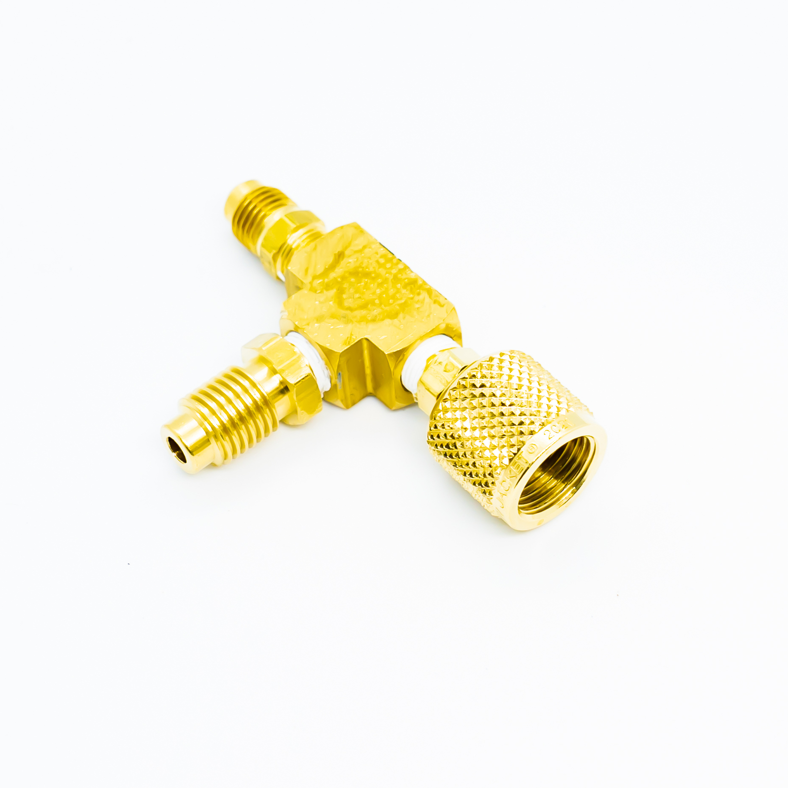 Yellow Jacket 3/8 IN Vacuum Pump Adapter 1/4 IN flare 1/2 IN AM fittings – 30619