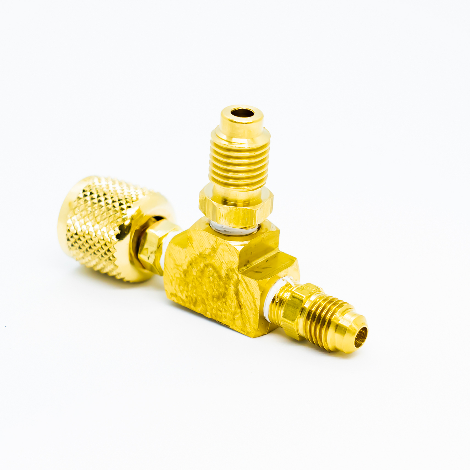 Yellow Jacket 3/8 IN Vacuum Pump Adapter 1/4 IN flare 1/2 IN AM fittings – 30619