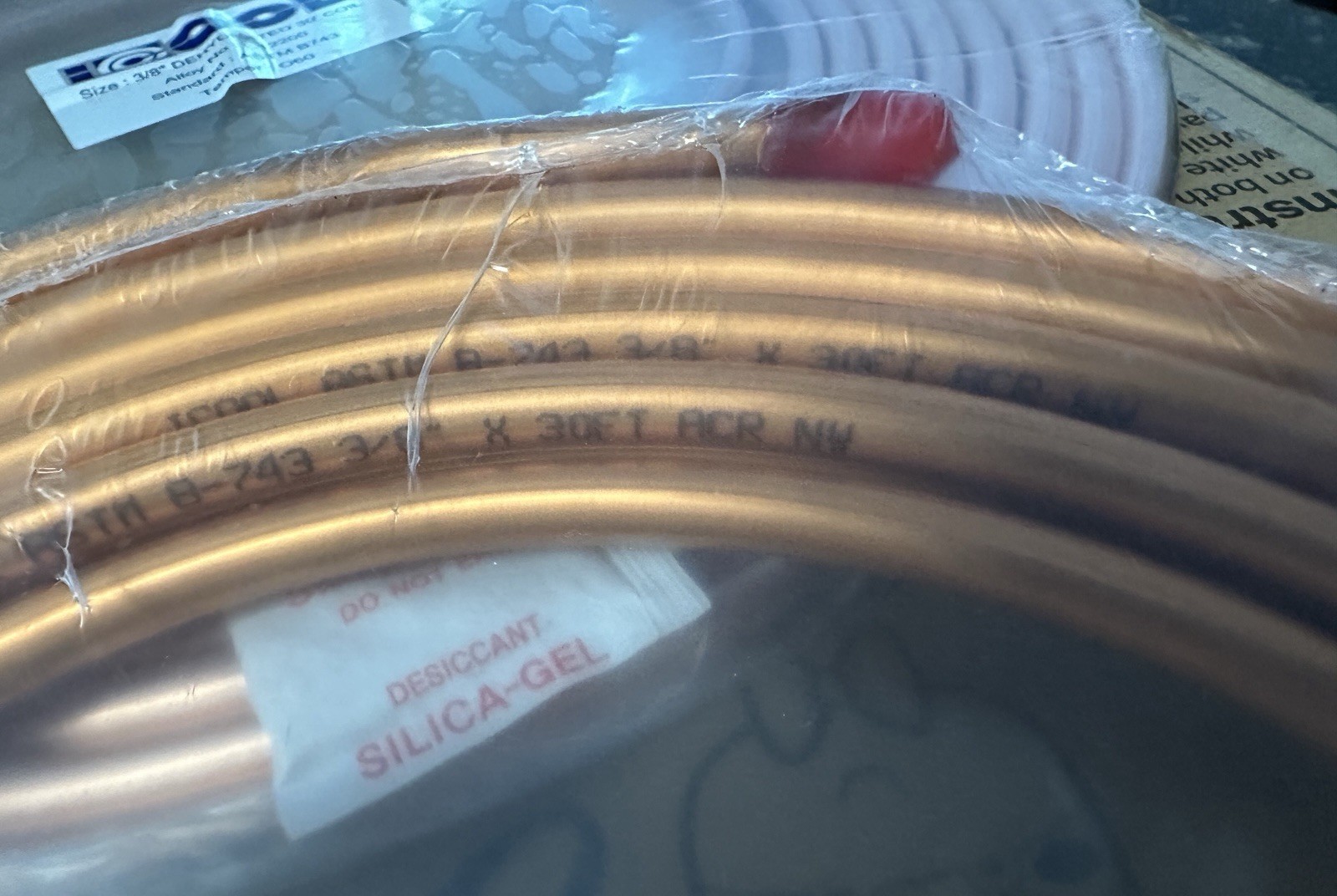 ICOOL 3/8” Dehydrated Copper Tube Coil 30’ C12200 ASTM B743 O60 HVAC / Lot Of 3