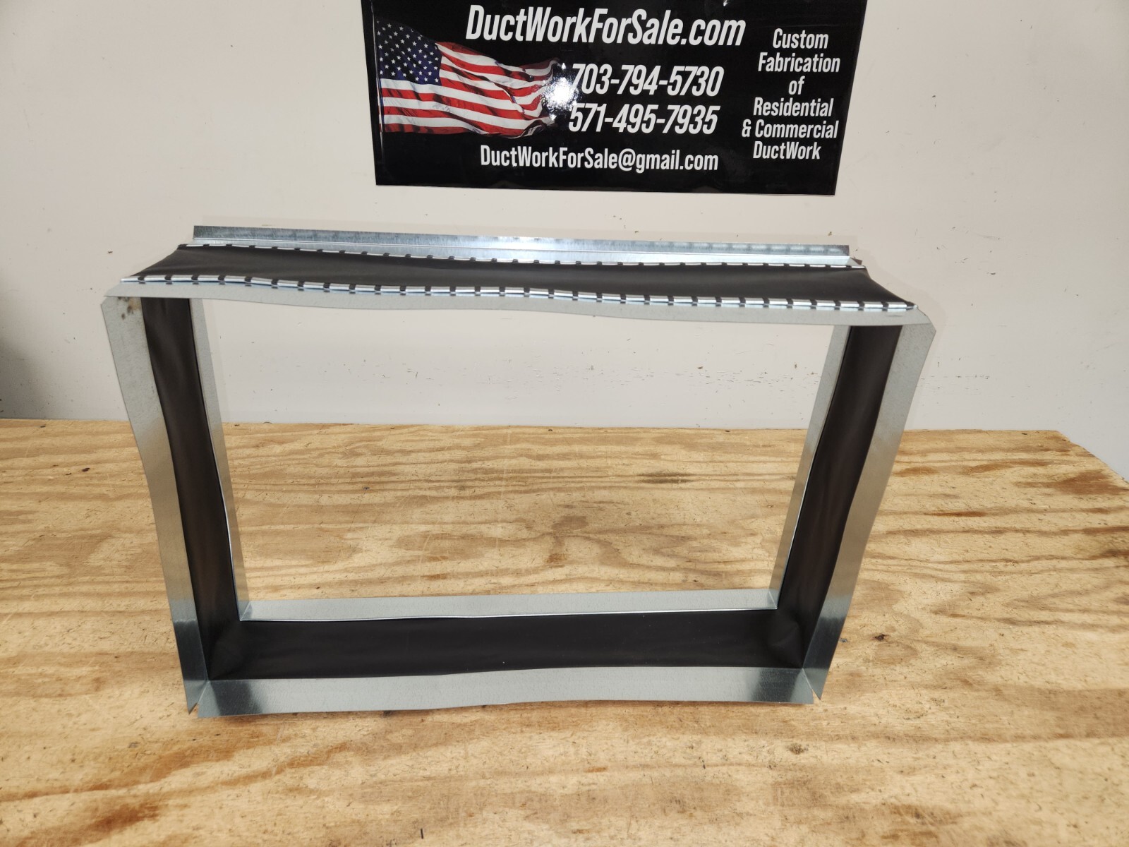 12″ X 20″ CARLISLE FLEXIBLE DUCT CONNECTOR CANVAS DUCTWORK CONNECTOR