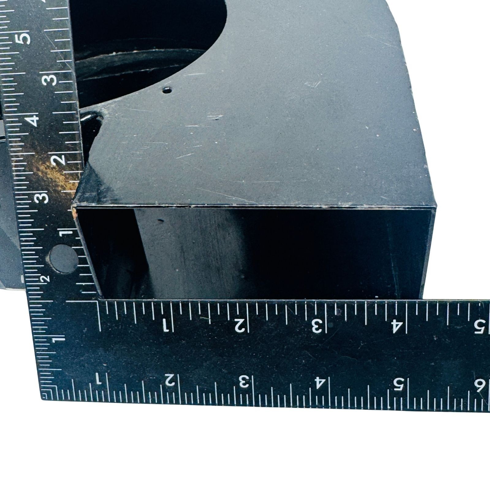 Industrial Metal Blower Fan Housing Scroll Shroud 6-3/4 ID Duct Outlet Black