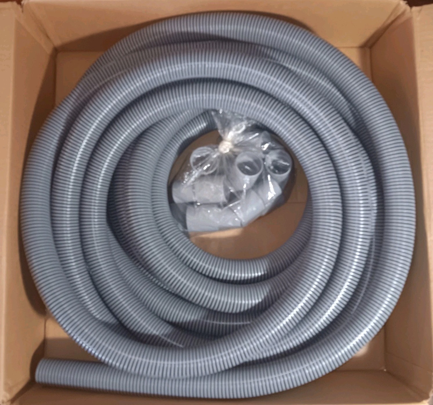 50FT Flexaust 6015008000 Genesis Commercial Hose 1-1/2″ ID Gray