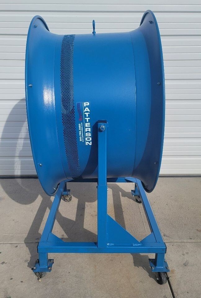 Patterson 34” High Velocity Industrial Fan. 230/ 460 Volts. 3 Phase on Pedestal