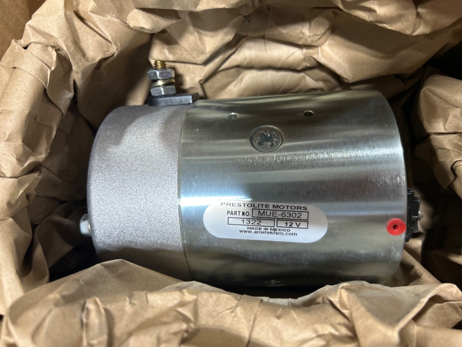 Prestolite Motors Mue-6302 Dc Motor,6-3/4 In. L,Ccwse,Wound Field