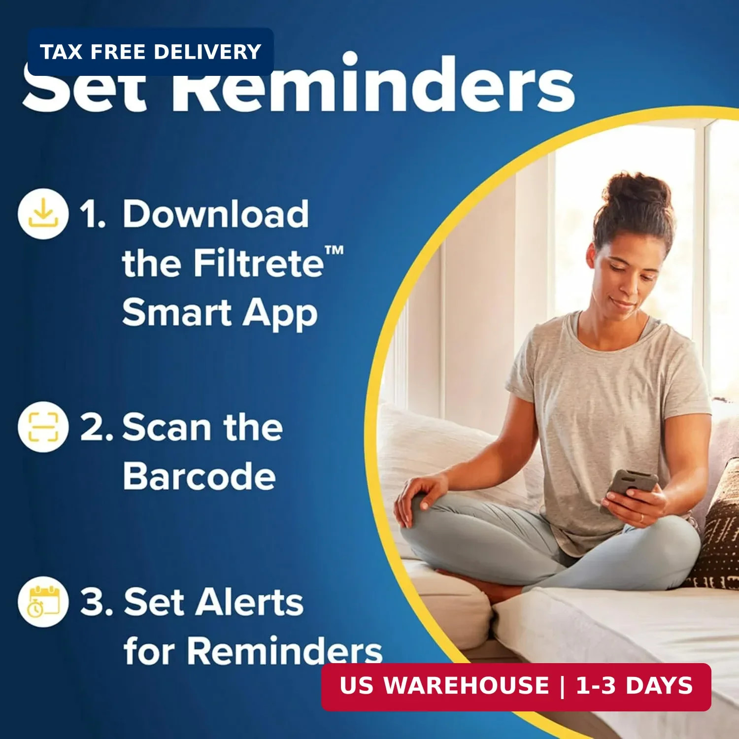 Filtrete 20x25x4 Air Filter MERV 11, MPR 1000 Micro Allergen Defense 2-Pack, Fit