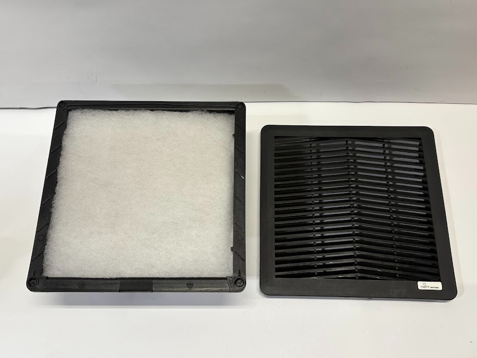 nVent Hoffman HN0916513 3R Side-Mount Filter Fan 115V, 9.84×9.84×4.44, Black NOB